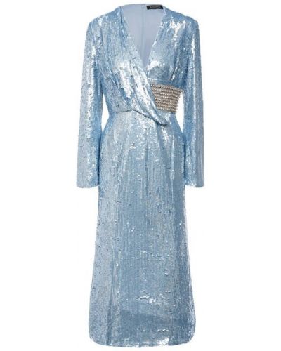 Платье с пайетками Jenny Packham - Синий