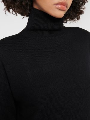 Jersey de lana de cachemir de tela jersey Fusalp negro