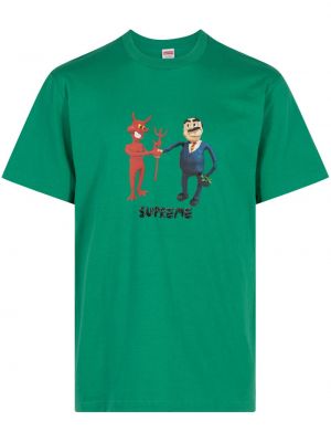 Тениска Supreme зелено