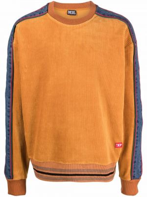 Stripete sweatshirt Diesel oransje