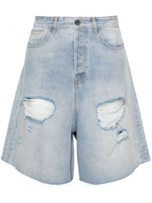 Voľné roztrhané džínsové šortky Vetements