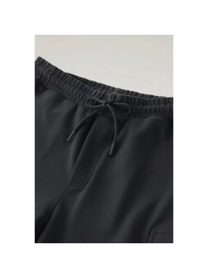 Spodnie sportowe polarowe Woolrich czarne