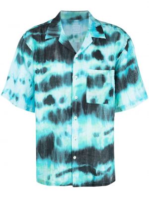 Риза с принт с tie-dye ефект 120% Lino