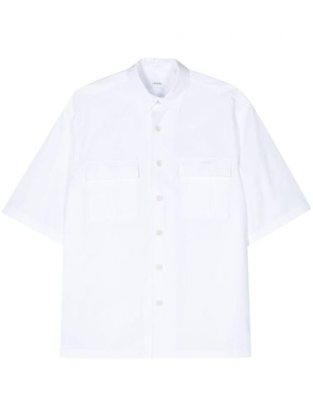 Koszula bawełniana Lardini biała