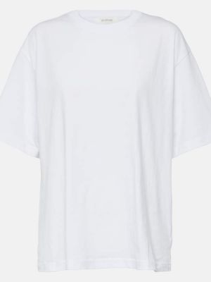 Βαμβακερή μπλούζα από ζέρσεϋ Sportmax λευκό