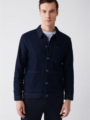 Βαμβακερό παλτό Avva μπλε