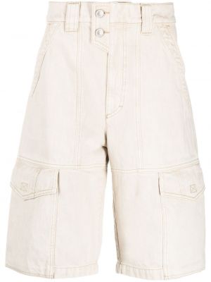 Shorts cargo en coton Marant blanc