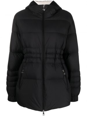 Quiltad jacka med huva Moncler svart