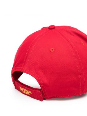Gorra con bordado Philipp Plein rojo