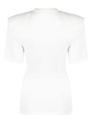 Medvilninis siuvinėtas marškinėliai Ssheena balta