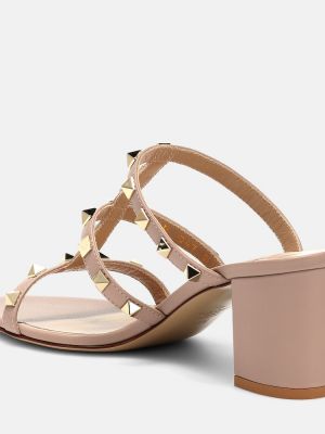 Kožené sandále Valentino Garavani ružová