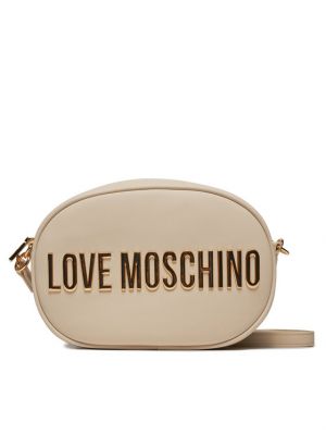 Taška přes rameno Love Moschino béžová