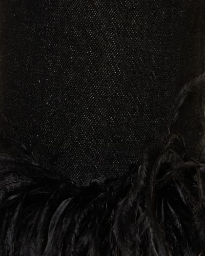 Vaqueros de cintura alta con plumas de plumas 16arlington negro