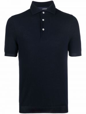 Slim fit poloskjorte Lardini blå