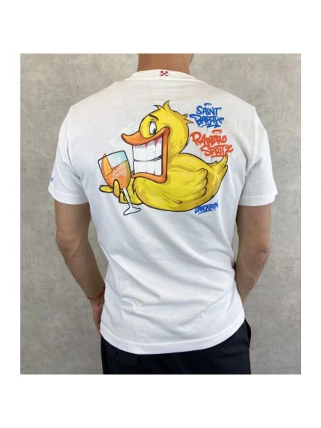 Camiseta con estampado manga corta Mc2 Saint Barth blanco