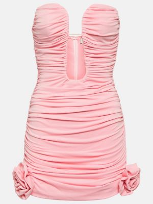 Платье мини с аппликацией Magda Butrym розовое