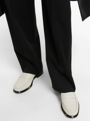 Loafers di pelle Tod's bianco