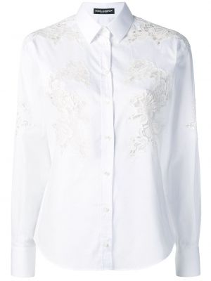 Camisa de encaje Dolce & Gabbana blanco