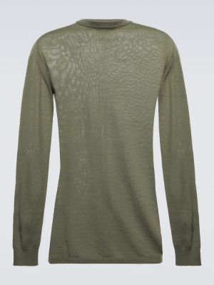 Vlnený sveter Rick Owens zelená