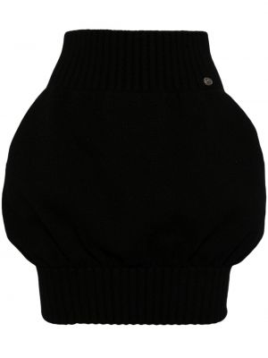 Kašmírová sukňa na gombíky Chanel Pre-owned čierna
