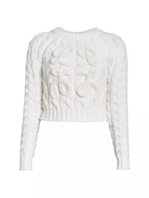 Шерстяной свитер Loewe белый