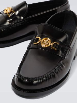 Leder loafer Versace