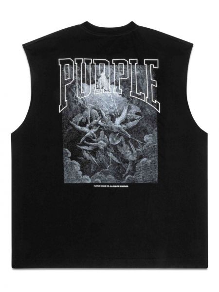 Hemd aus baumwoll mit print Purple Brand