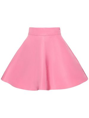 Hedvábné mini sukně Rosie Assoulin růžové
