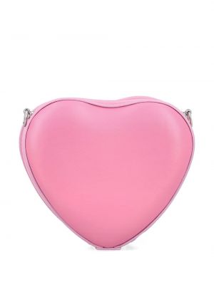 Taška přes rameno se srdcovým vzorem Vivienne Westwood růžová