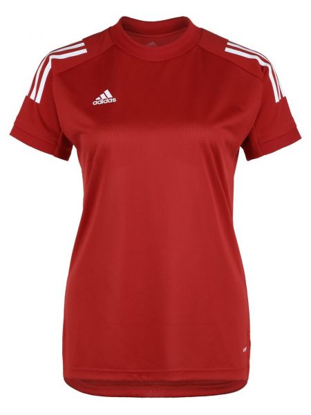 Koszulka z nadrukiem Adidas Performance czerwona
