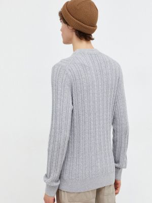Vlněný svetr Abercrombie & Fitch šedý