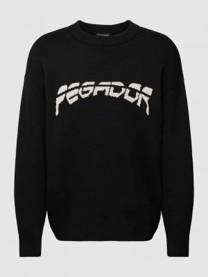 Dzianinowy sweter Pegador czarny