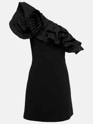 Mini robe asymétrique Rebecca Vallance noir
