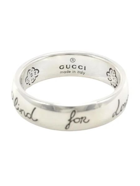 Srebrny pierścionek retro Gucci Vintage srebrny