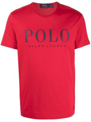 Ned trykt bomull t-skjorte Polo Ralph Lauren