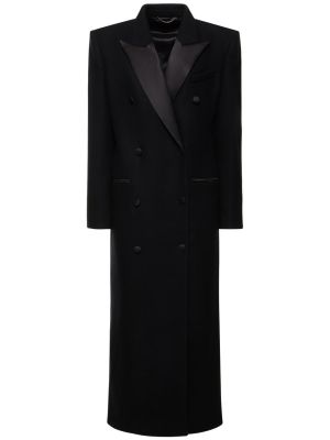Vlněný kabát Magda Butrym černý