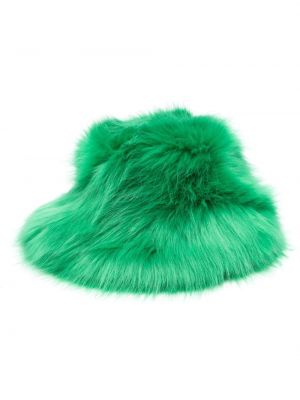 Casquette en fourrure Patrizia Pepe vert