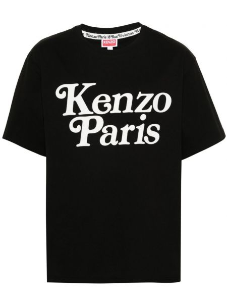 T-shirt di cotone Kenzo nero