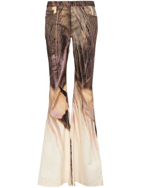 Pantalon évasé à imprimé large Roberto Cavalli