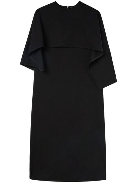 Pamučna haljina Jil Sander crna