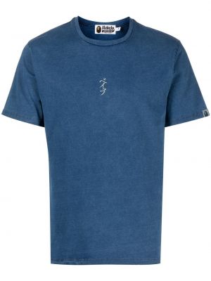 T-shirt ricamato A Bathing Ape® blu