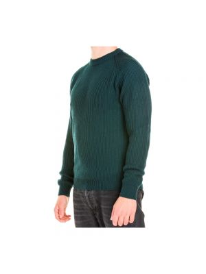 Sweter z okrągłym dekoltem Woolrich zielony