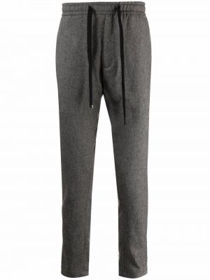 Pantalones rectos con cordones Dondup gris