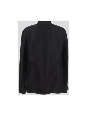 Camisa de seda manga larga Sapio negro
