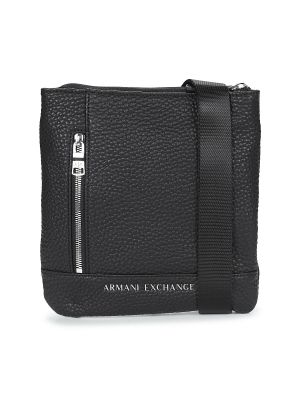 Lapos talpú táska Armani Exchange fekete