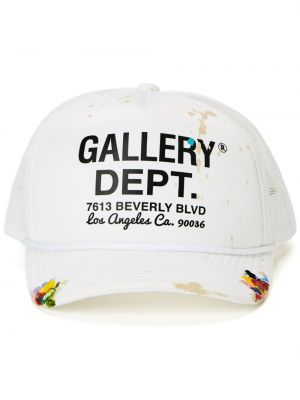 Raštuotas kepurė su snapeliu Gallery Dept. balta
