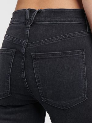 High waist bootcut jeans mit federn ausgestellt Veronica Beard schwarz