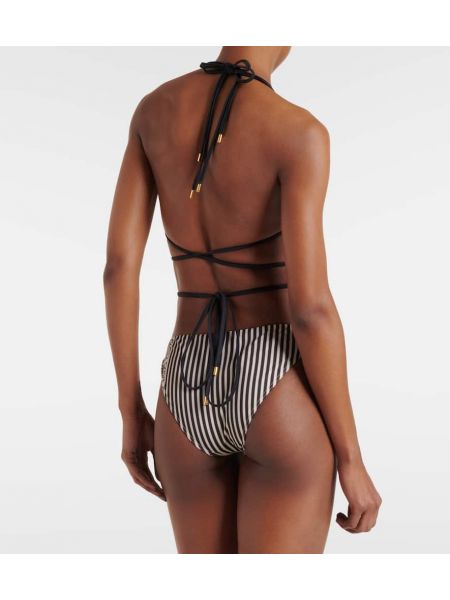 Bikini mit print Loewe beige