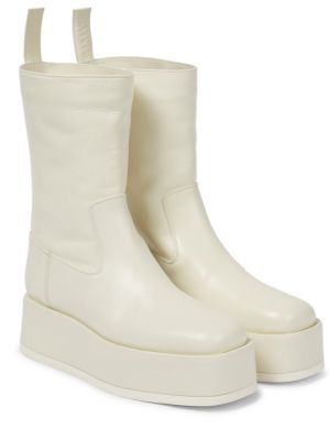 Обувки до глезена Gia Borghini бяло