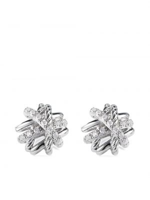 Boucles d'oreilles David Yurman argenté